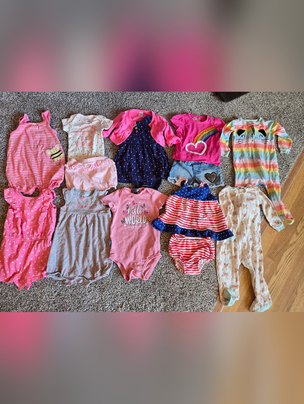 Girls Mostly 9 Month, Some 6-9 Summer Bundle